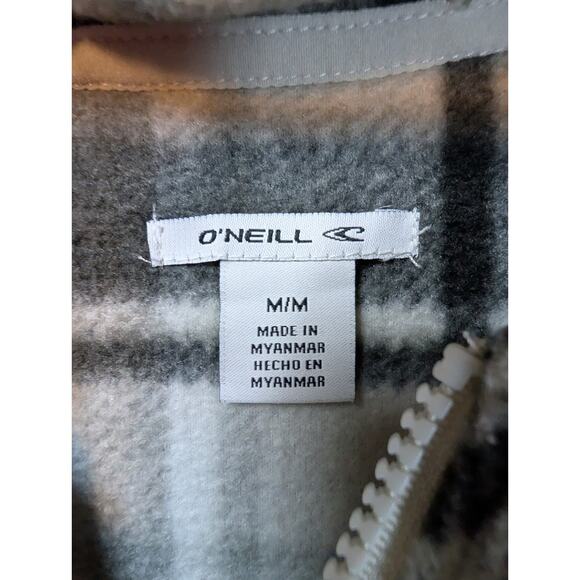 O’Neill Women’s Med 1/4 Zip Polar Fleece Hoodie Pullover Pockets Warm Midweight - Picture 6 of 6